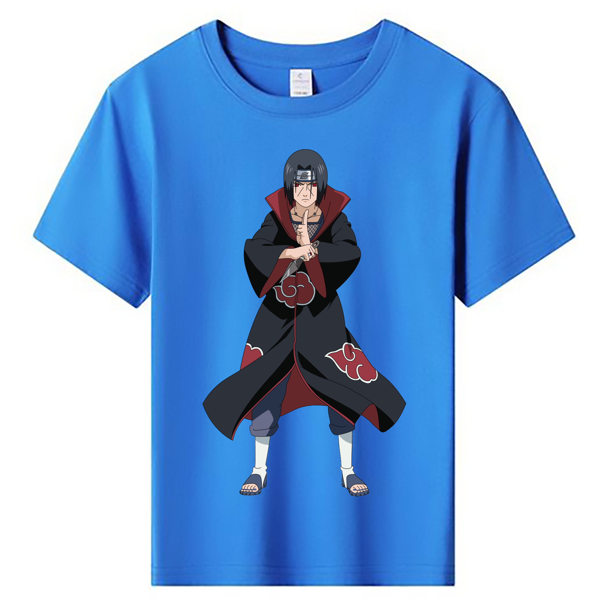 （画像用） NARUTO -ナルト- うちは イタチ Uchiha Itachi 綿100％キッズTシャツ（フロントプリント）